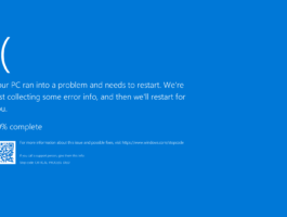 What to do when you encounter the blue screen of death.
